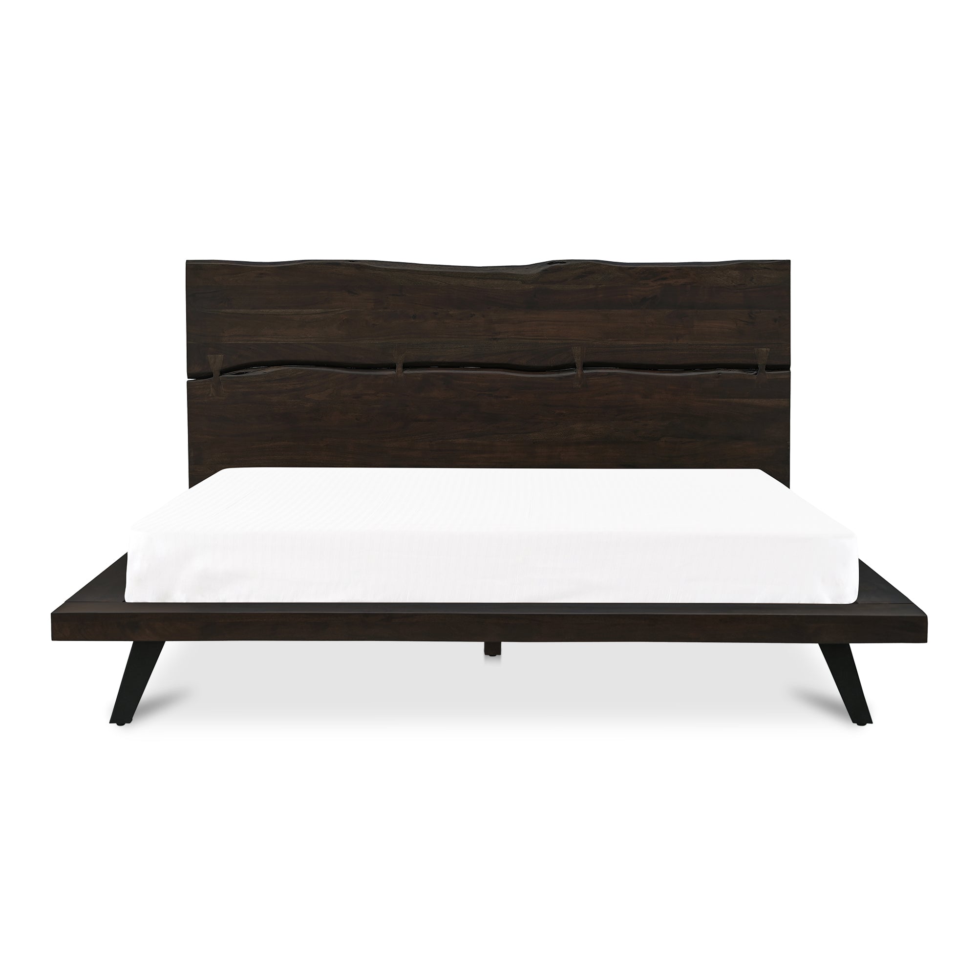 Montrose Queen Platform Bed Furniture - Beds Moe's Furniture Brown