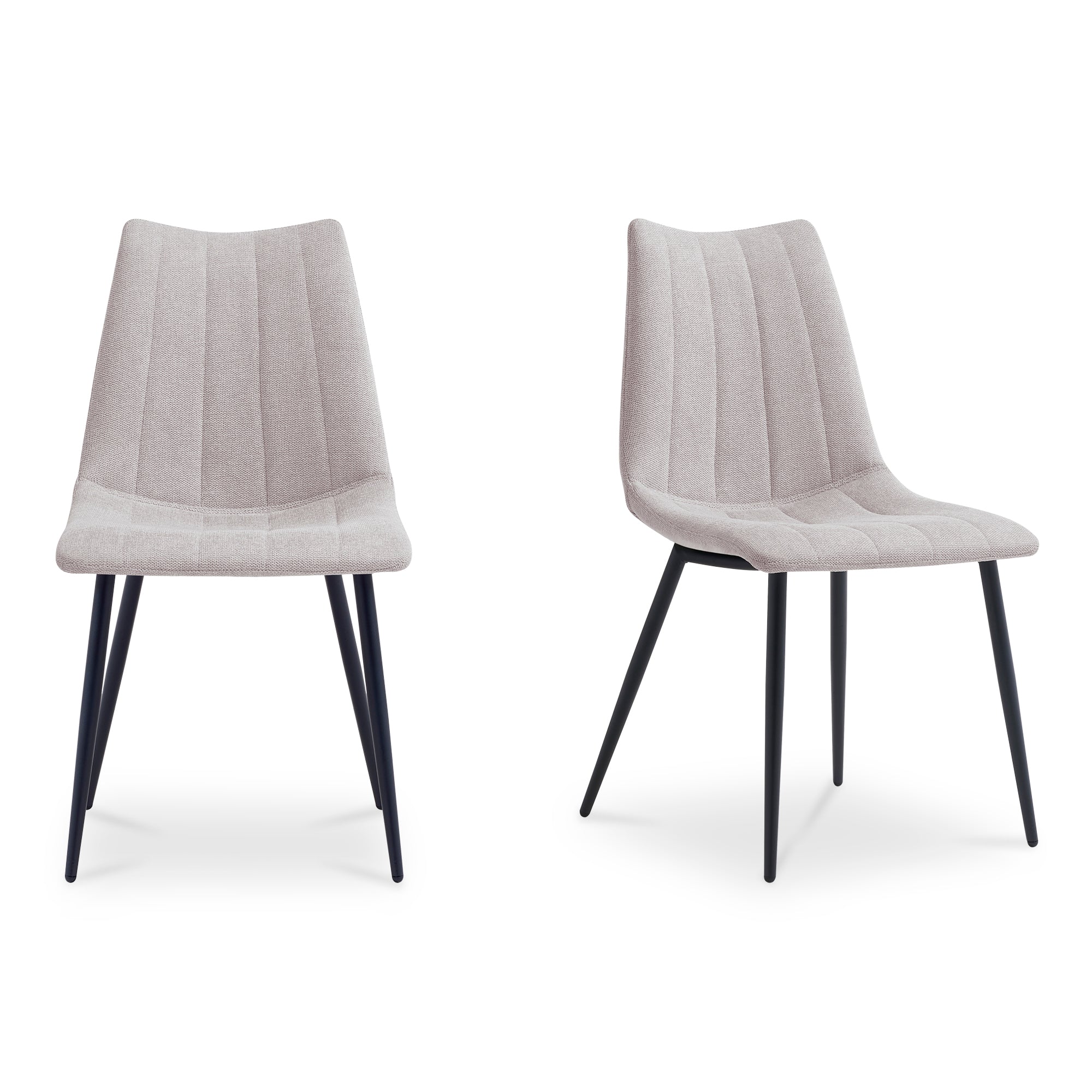Izzy Dining Chair Set of Two Furniture - Dining Chairs Moe's Furniture Beige