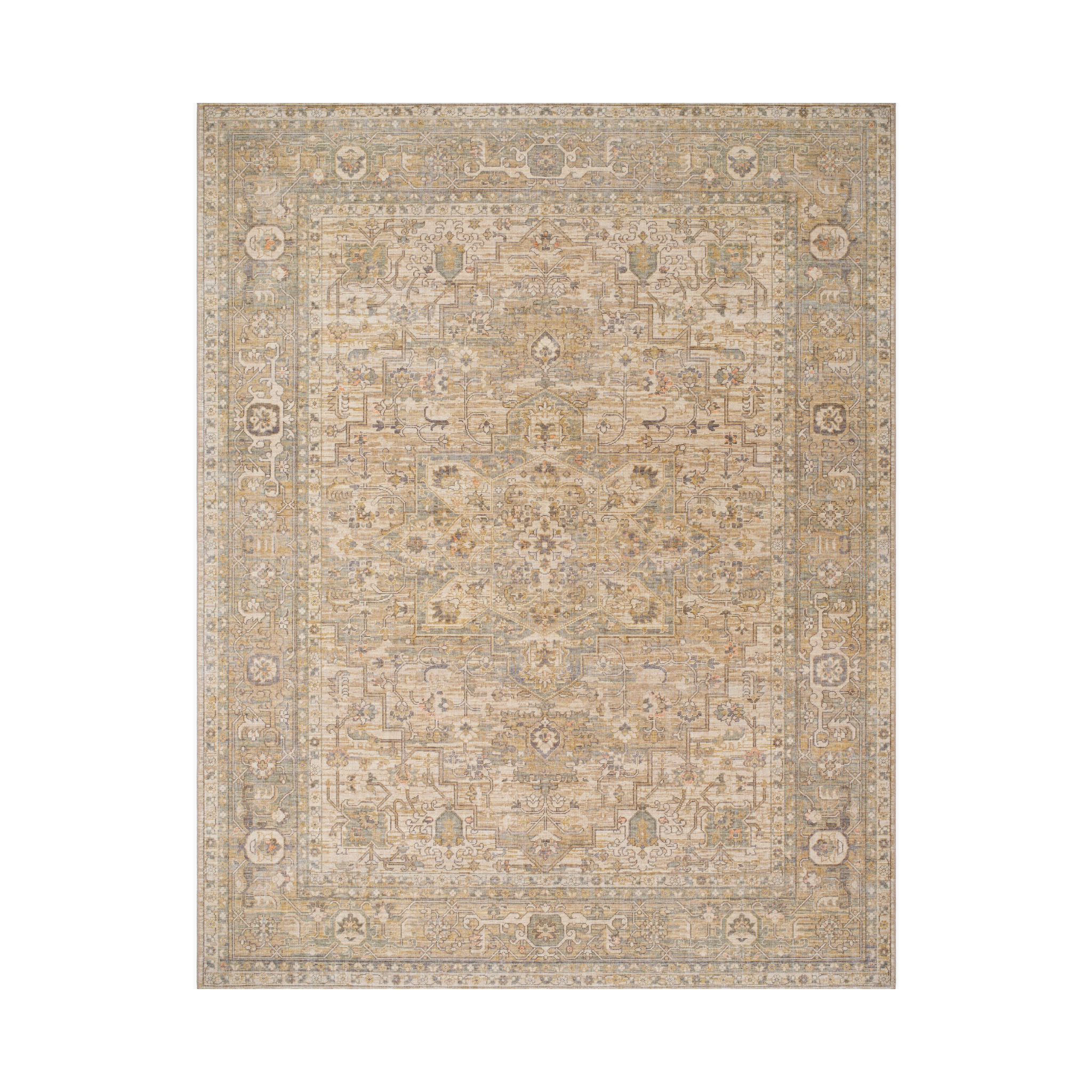 Once Upon a Time Straw / Sage Rug, 1'11" x 2'11"