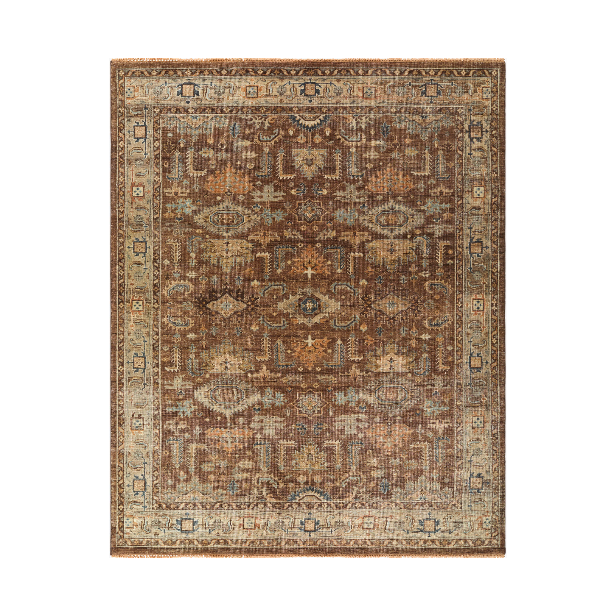 Bijar Umber / Multi Rug, 2' x 3'