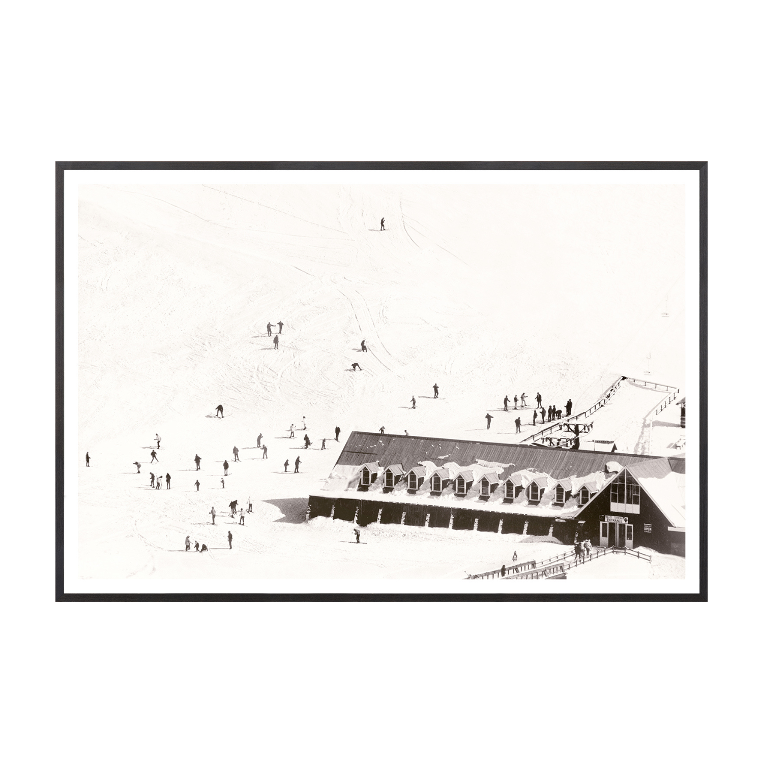 "Ski Lodge C.1966" Framed Art Print ARTWORK - framed print Celadon Art
