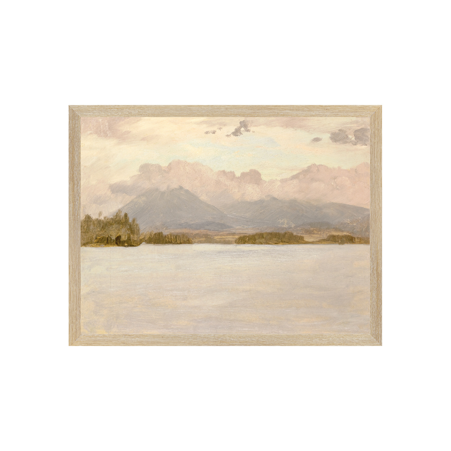 "Hudson River School - Lake Katahdin 1870" Framed Art Print ARTWORK - framed print Celadon Art