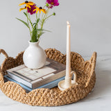 Round Scalloped Bankuan Trays - Rug & Weave