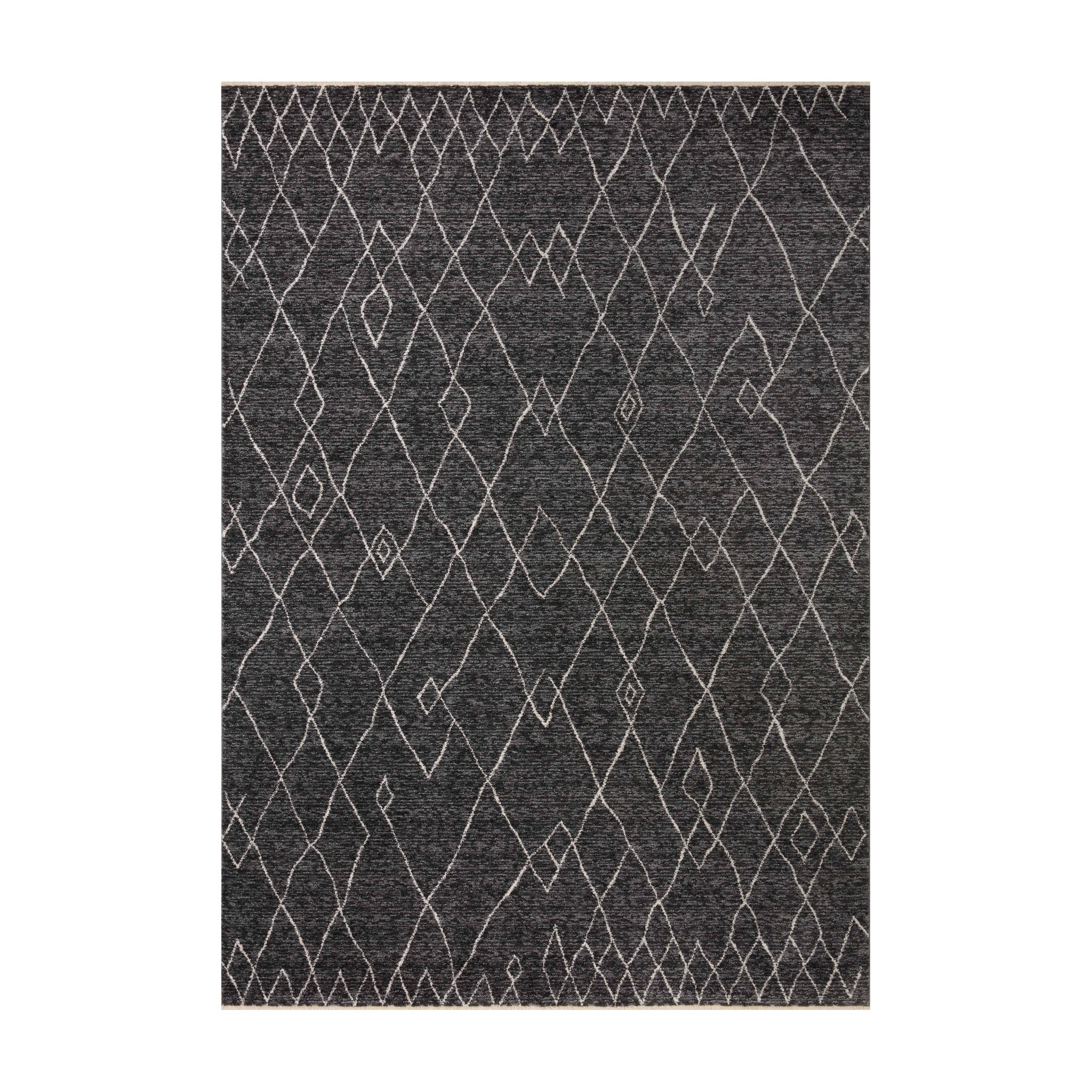 Loloi Vance Charcoal / Dove Rug No.6 Loloi 18" x 18"