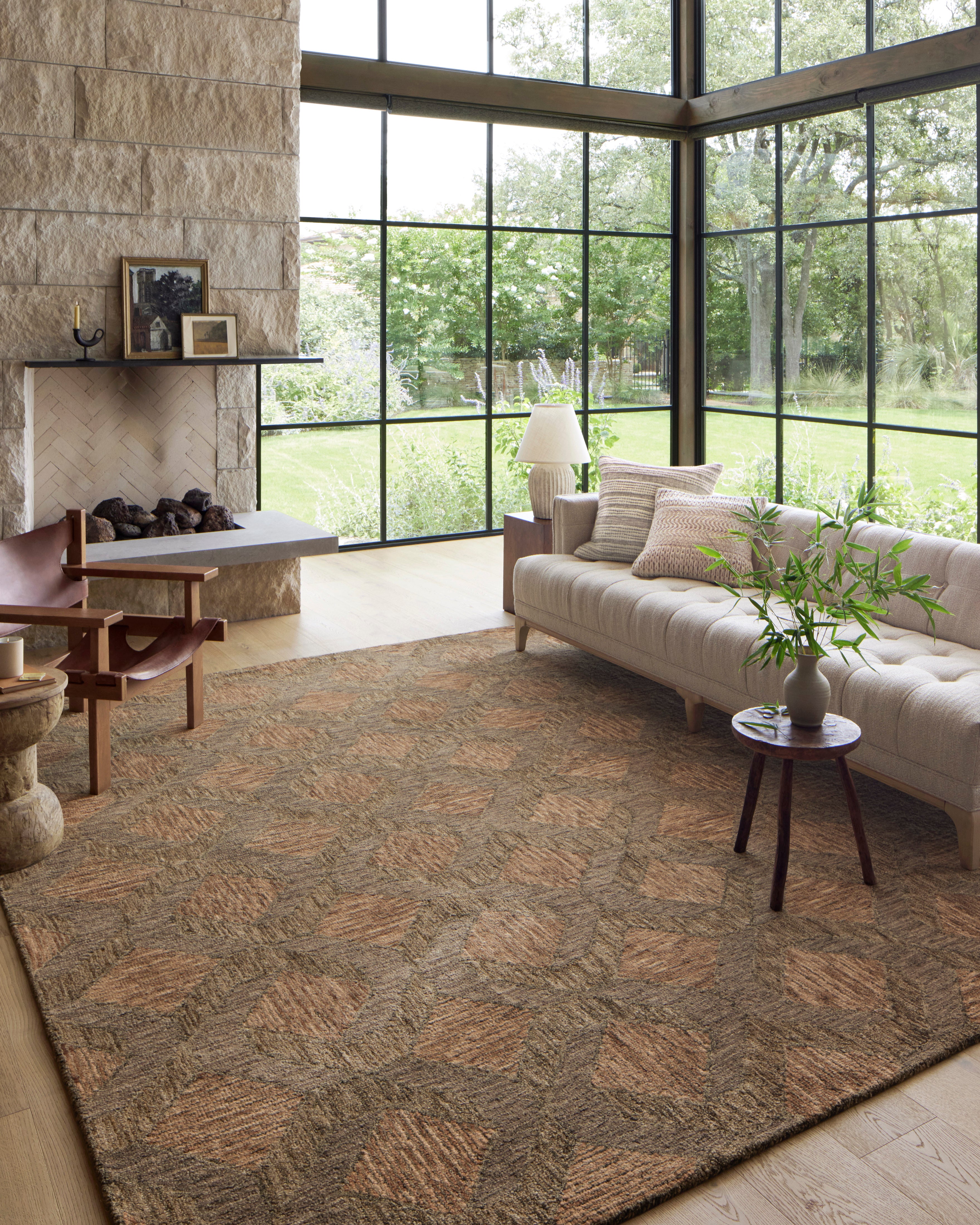 Loloi Varena Rust / Bark Rug RUGS - wool Loloi
