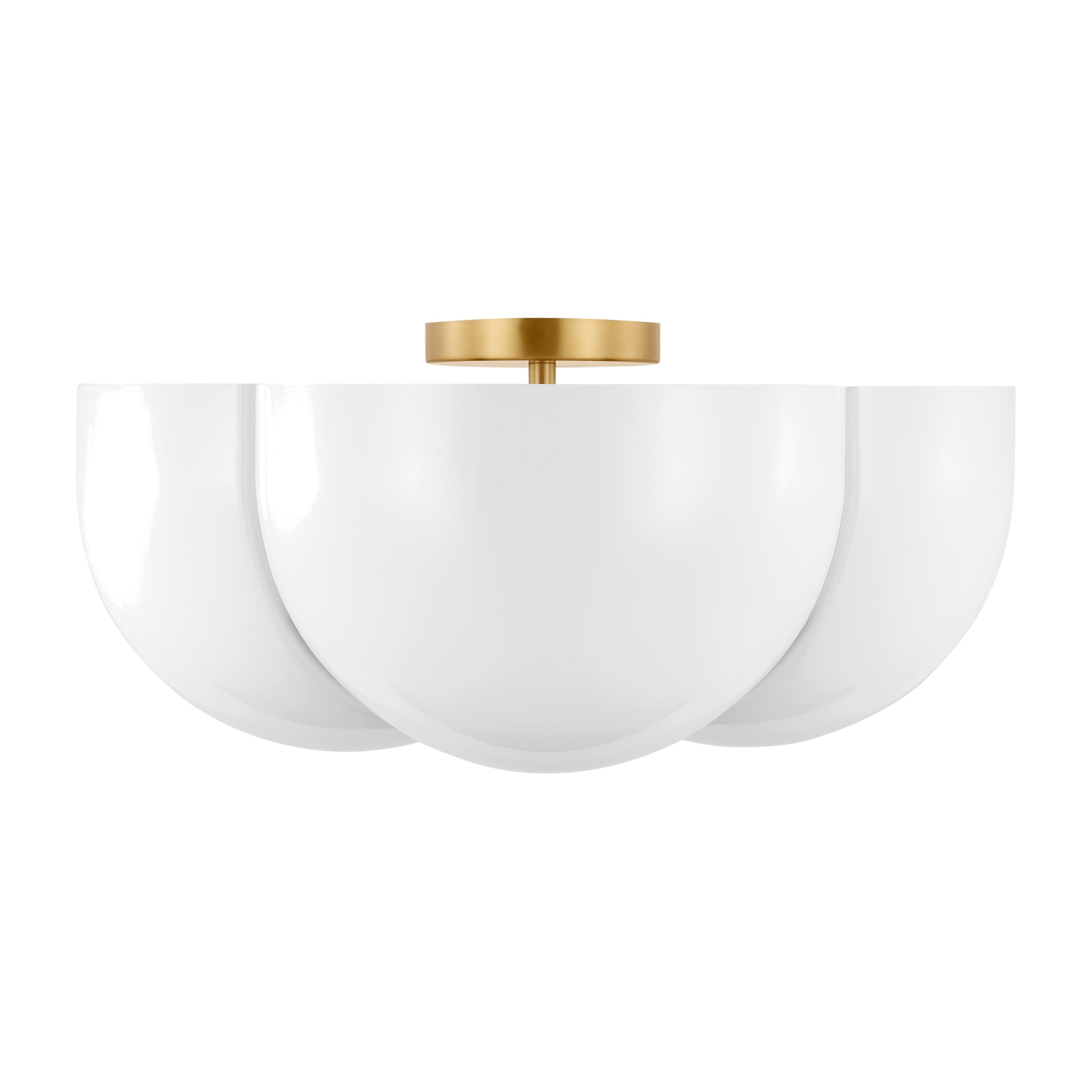 Cheverny Large Semi-Flush Mount LIGHTING - flush mount Visual Comfort - Studio Burnished Brass