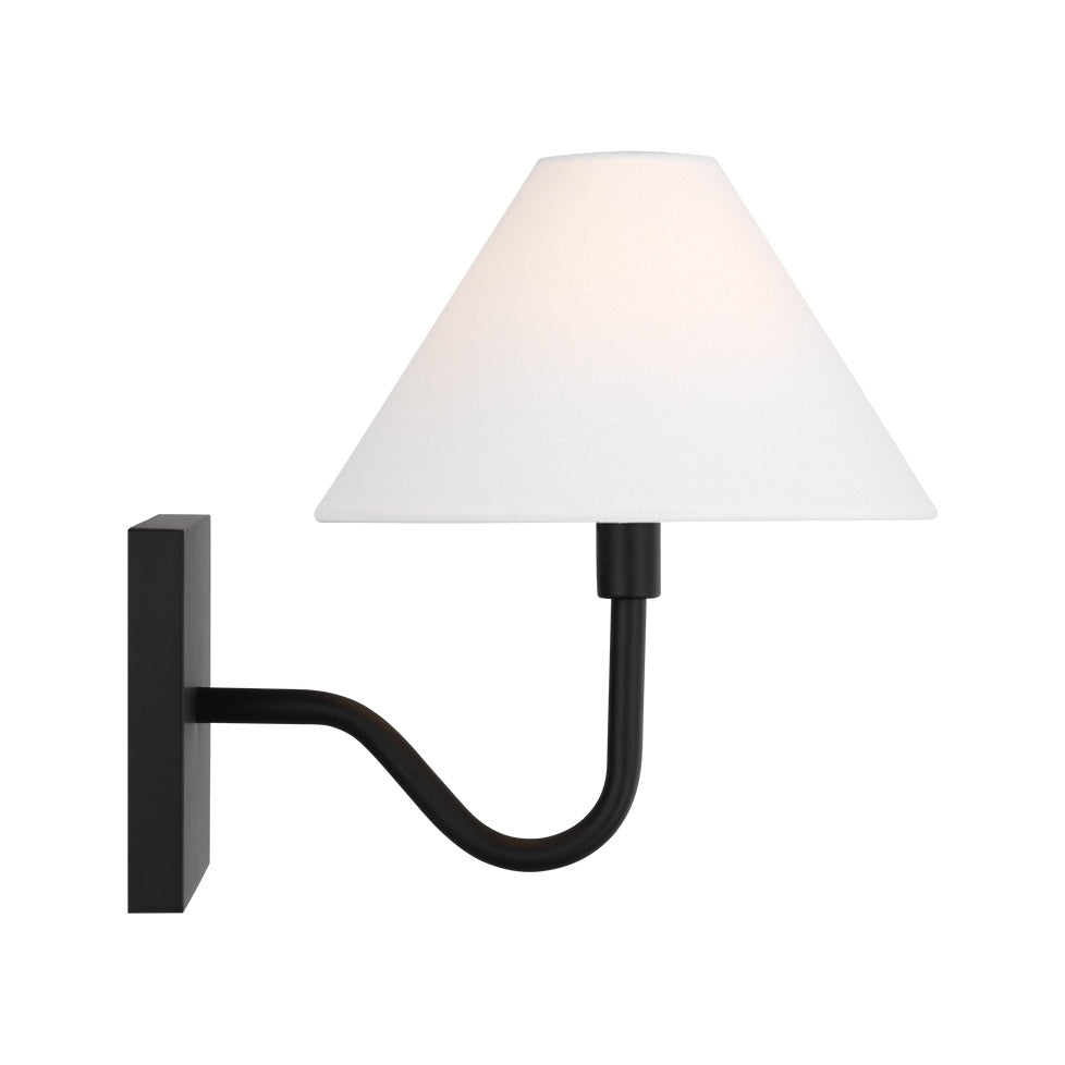 Eldon Small Sconce LIGHTING - sconce Visual Comfort Midnight Black