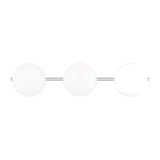 Lune 3-Light Vanity Sconce LIGHTING - vanity Visual Comfort Chrome