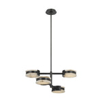 Melange 25" Multi-Positional Semi-Flush Chandelier LIGHTING - chandelier Visual Comfort Bronze