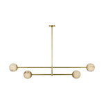 Melange 72" Multi-Positional Chandelier LIGHTING - chandelier Visual Comfort Antique-Burnished Brass