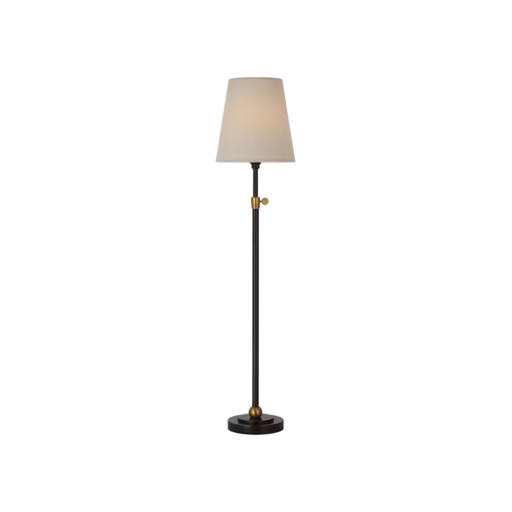 Bryant Adjustable Cordless Table Lamp LIGHTING - table lamp Visual Comfort - Signature Bronze and Hand-Rubbed Antique Brass 27"