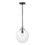 Katie Acorn Pendant LIGHTING - pendant Visual Comfort Bronze Seeded Glass