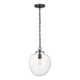 Katie Acorn Pendant LIGHTING - pendant Visual Comfort Bronze Seeded Glass