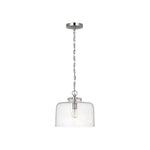 Katie Dome Pendant LIGHTING - pendant Visual Comfort - Signature Polished Nickel Seeded Glass