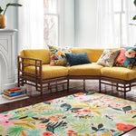 Rifle Paper Co. x Loloi Veranda Cream Rug No.1 RUGS - synthetic Loloi 18" x 18"