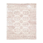 Loloi Vestige White / Berry Rug RUGS - cotton Loloi 18" x 18"