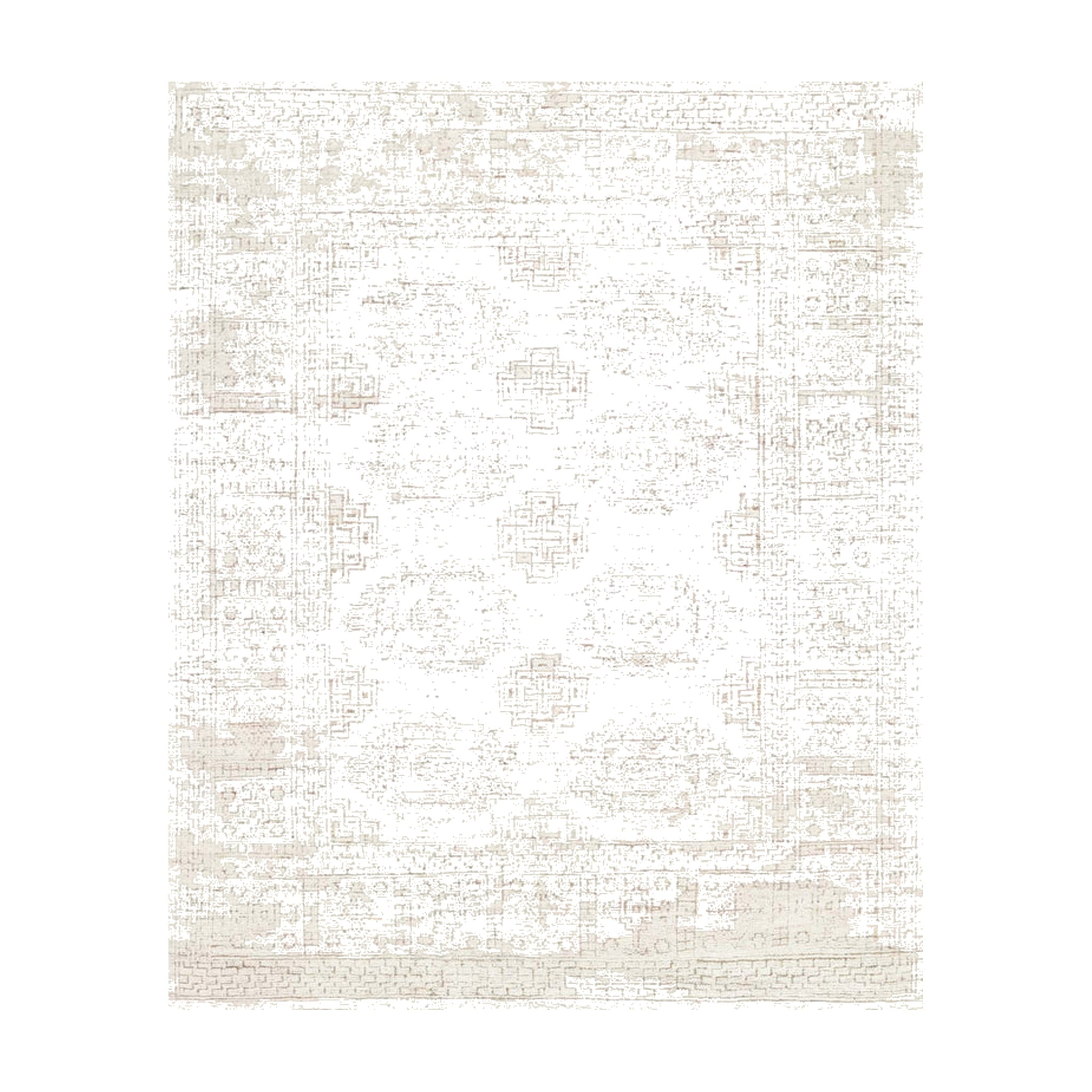 Loloi Vestige White / Natural Rug RUGS - cotton Loloi 18" x 18"
