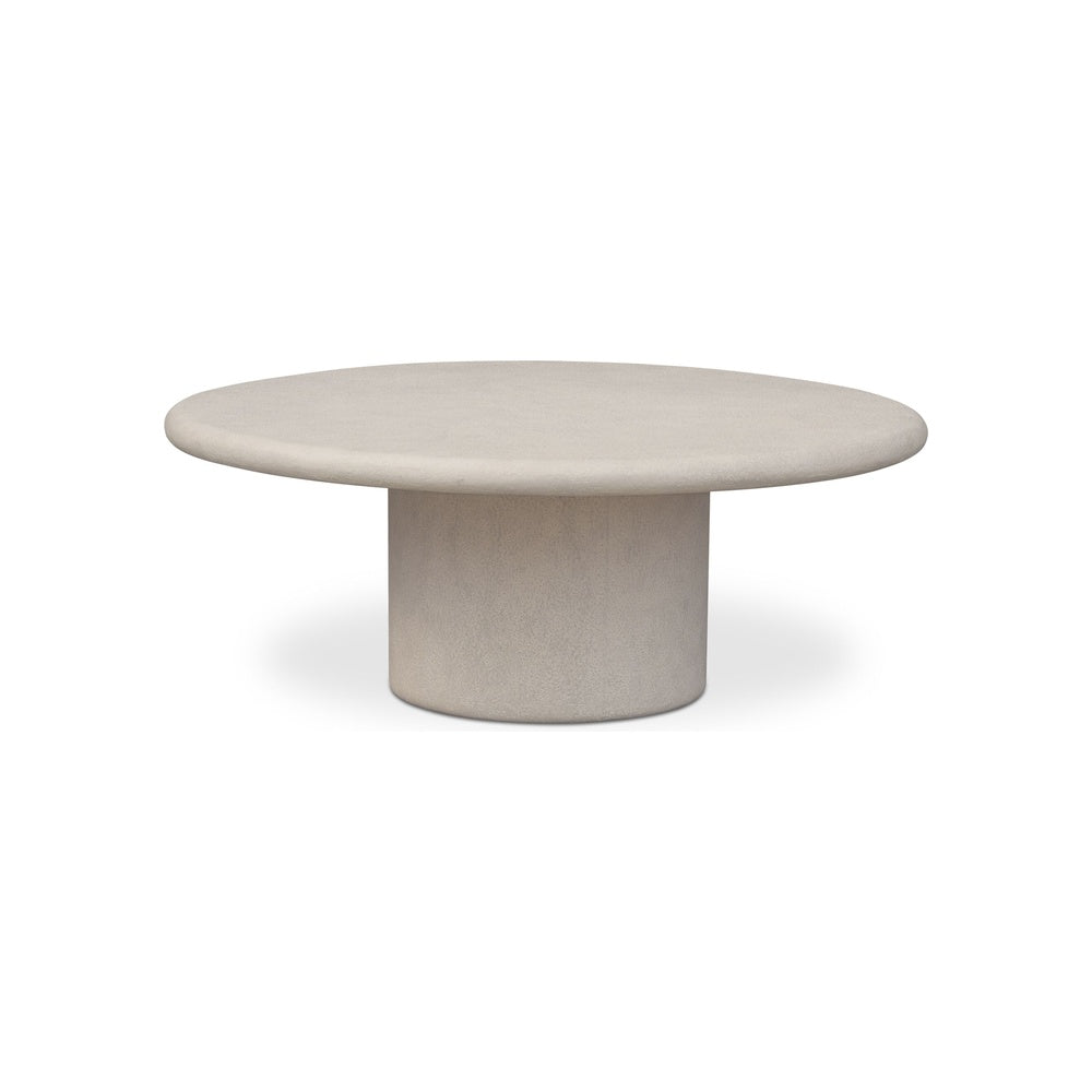 Freida Outdoor Coffee Table FURNITURE - outdoor tables Moe's Furniture Cream