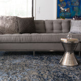 Loloi Viera Grey / Navy Rug RUGS - synthetic Loloi