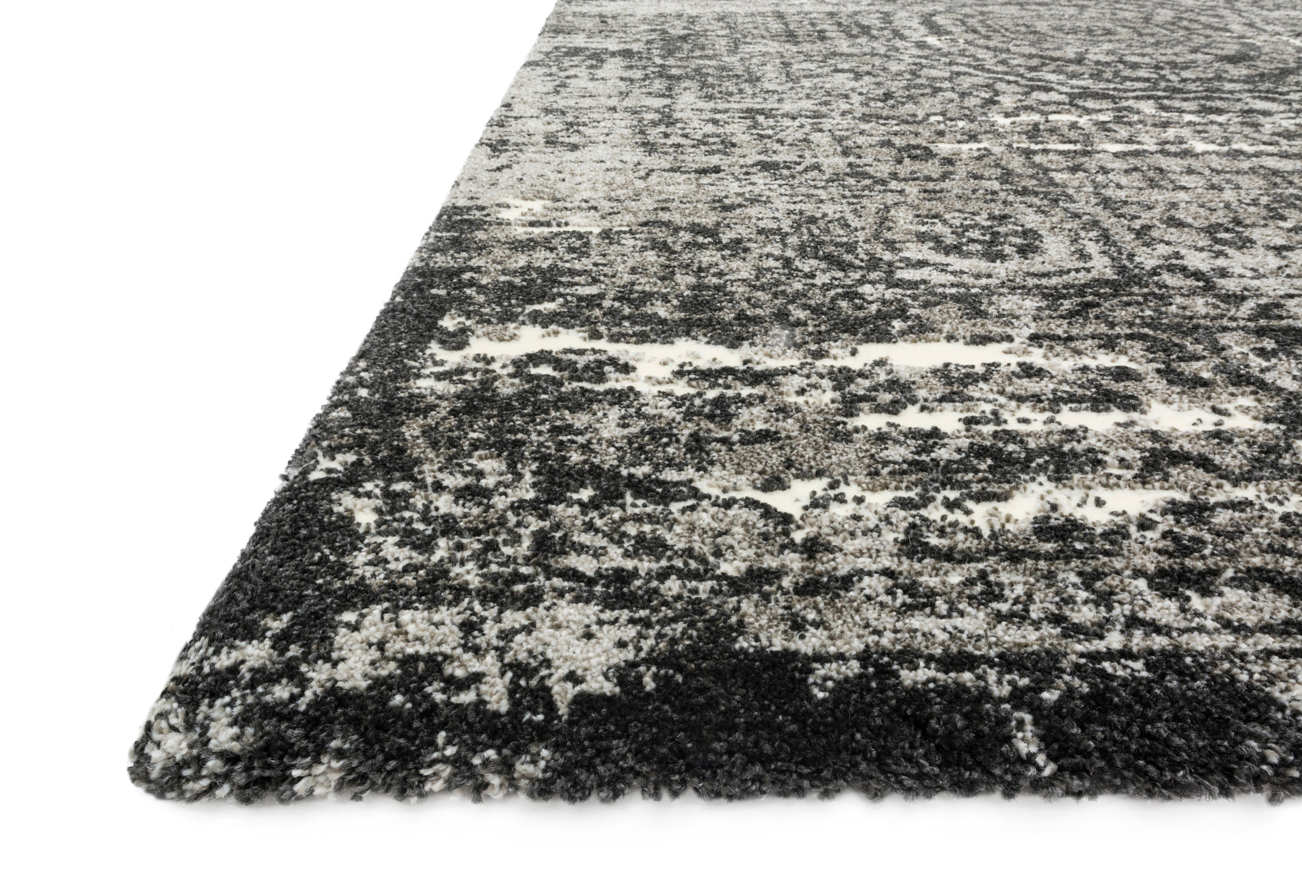 Loloi Viera Graphite / Black Rug RUGS - synthetic Loloi