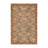 Loloi Victoria Slate / Terracotta Rug RUGS - wool Loloi 18" x 18"
