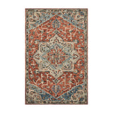 Loloi Victoria Red / Multi Rug RUGS - wool Loloi 18" x 18"
