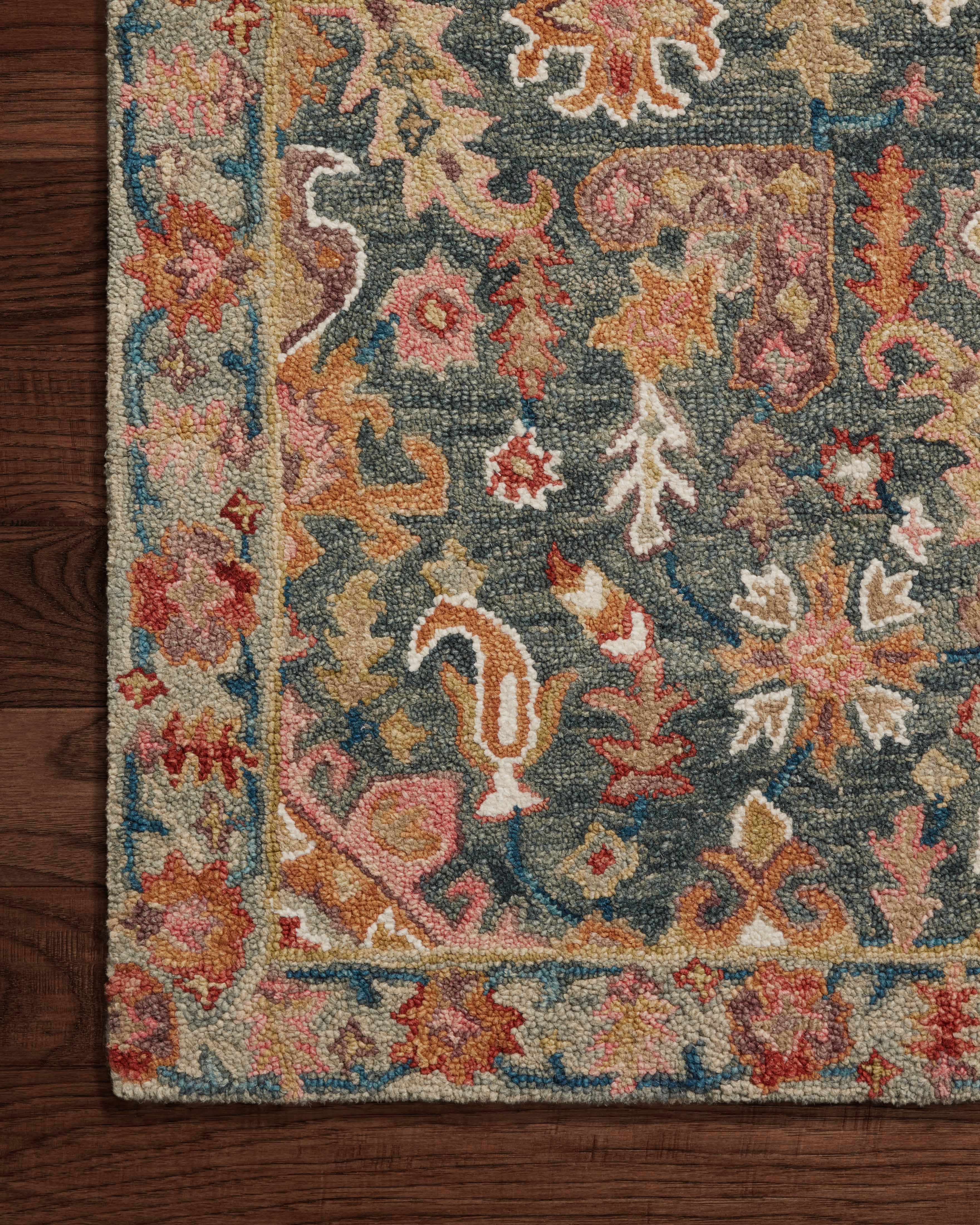 Loloi Victoria Navy / Multi Rug RUGS - wool Loloi