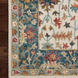Loloi Victoria Ivory / Sky Rug RUGS - wool Loloi