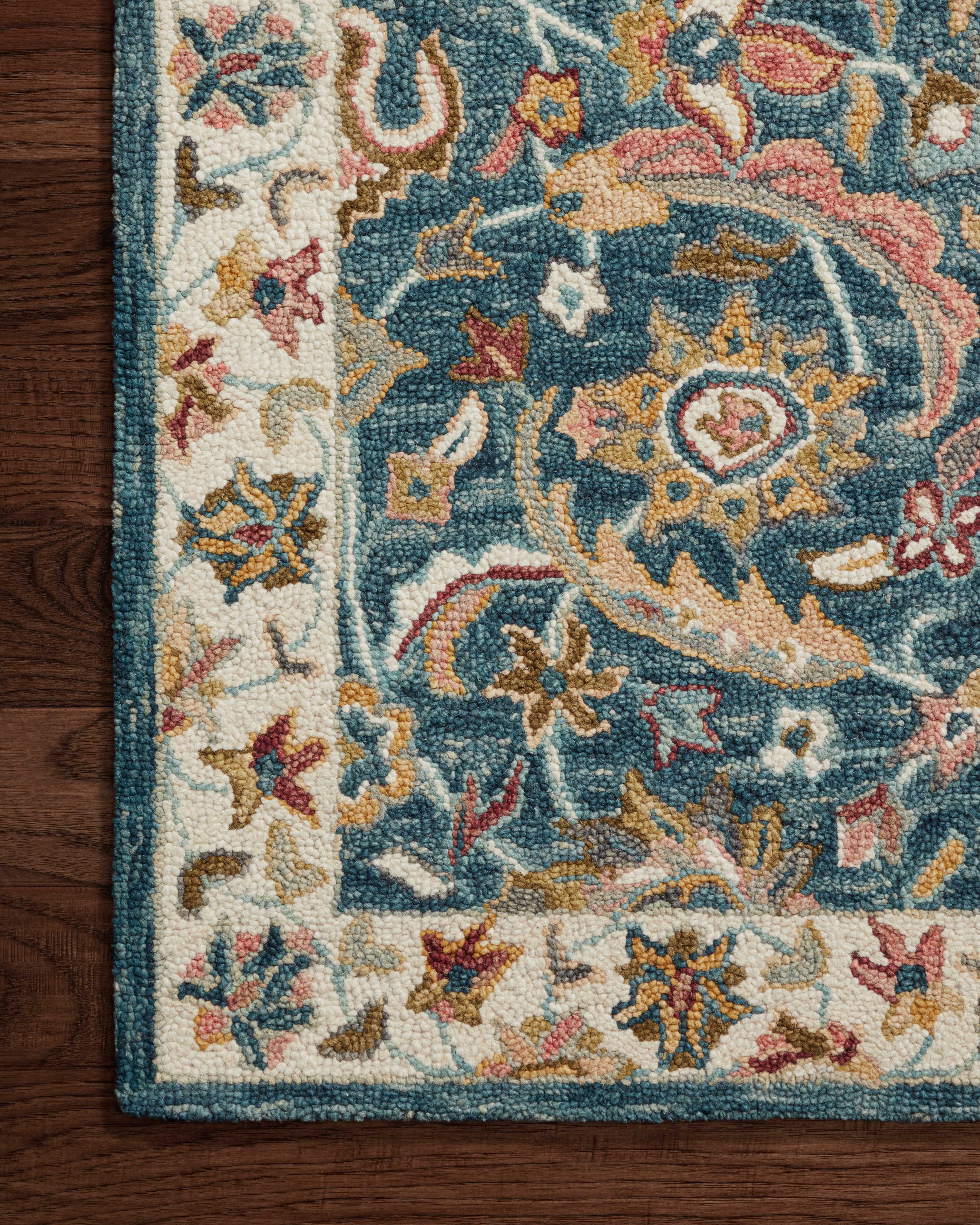 Loloi Victoria Ocean / Multi Runner Rug RUGS - wool Loloi