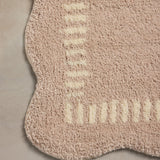 Chris Loves Julia x Loloi Valerie Blush / Ivory Bath Mat - Rug & Weave