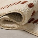 Chris Loves Julia x Loloi Valerie Ivory / Brick Bath Mat - Rug & Weave