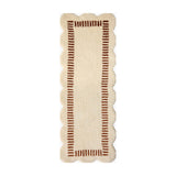 Chris Loves Julia x Loloi Valerie Ivory / Brick Bath Mat