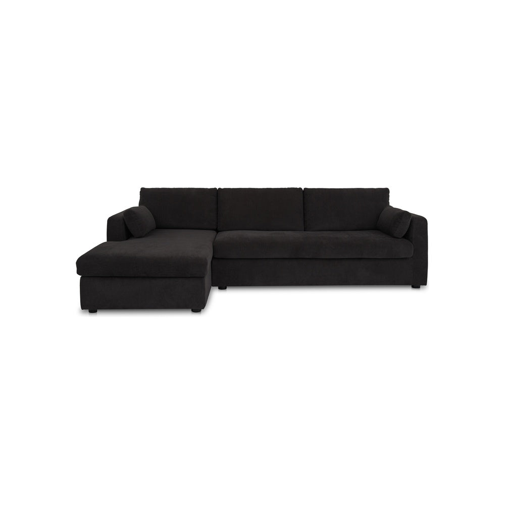 Burra Sleeper Sectional FURNITURE - sectionals Moe's Furniture Black Left