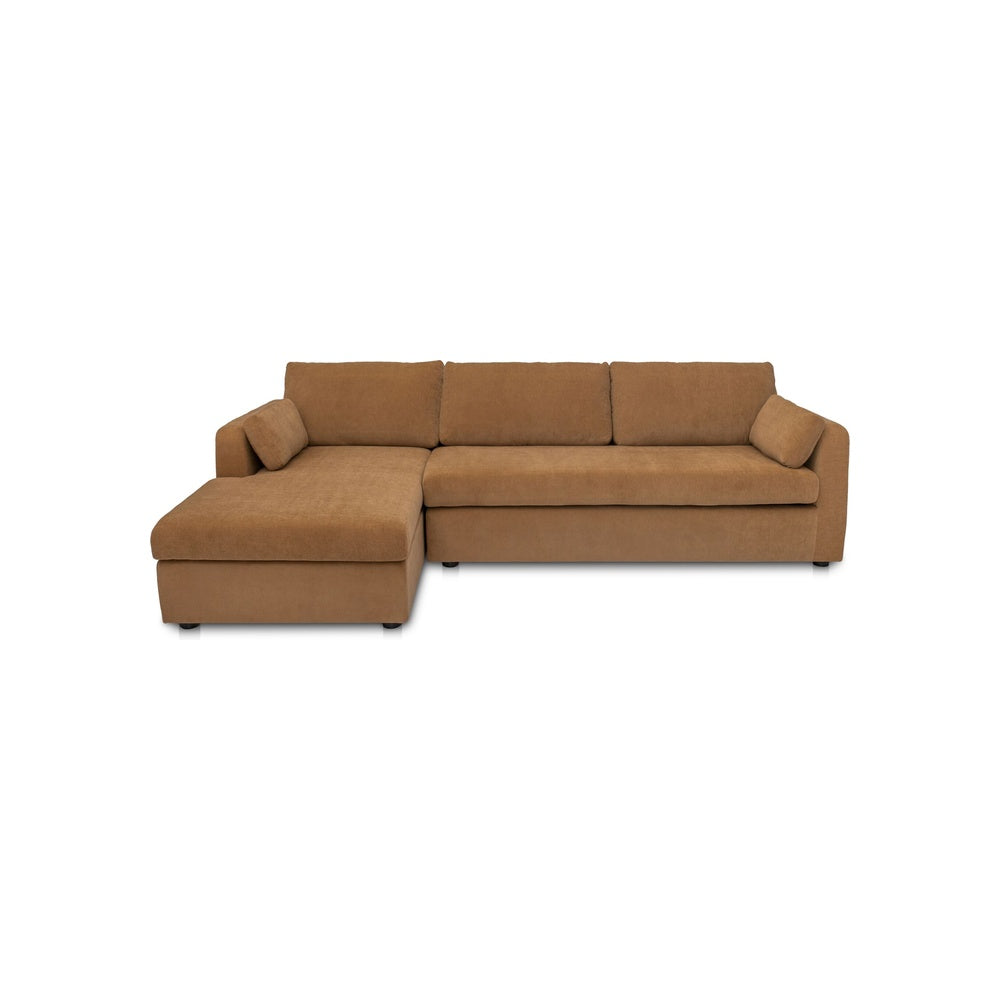 Burra Sleeper Sectional FURNITURE - sectionals Moe's Furniture Brown Right