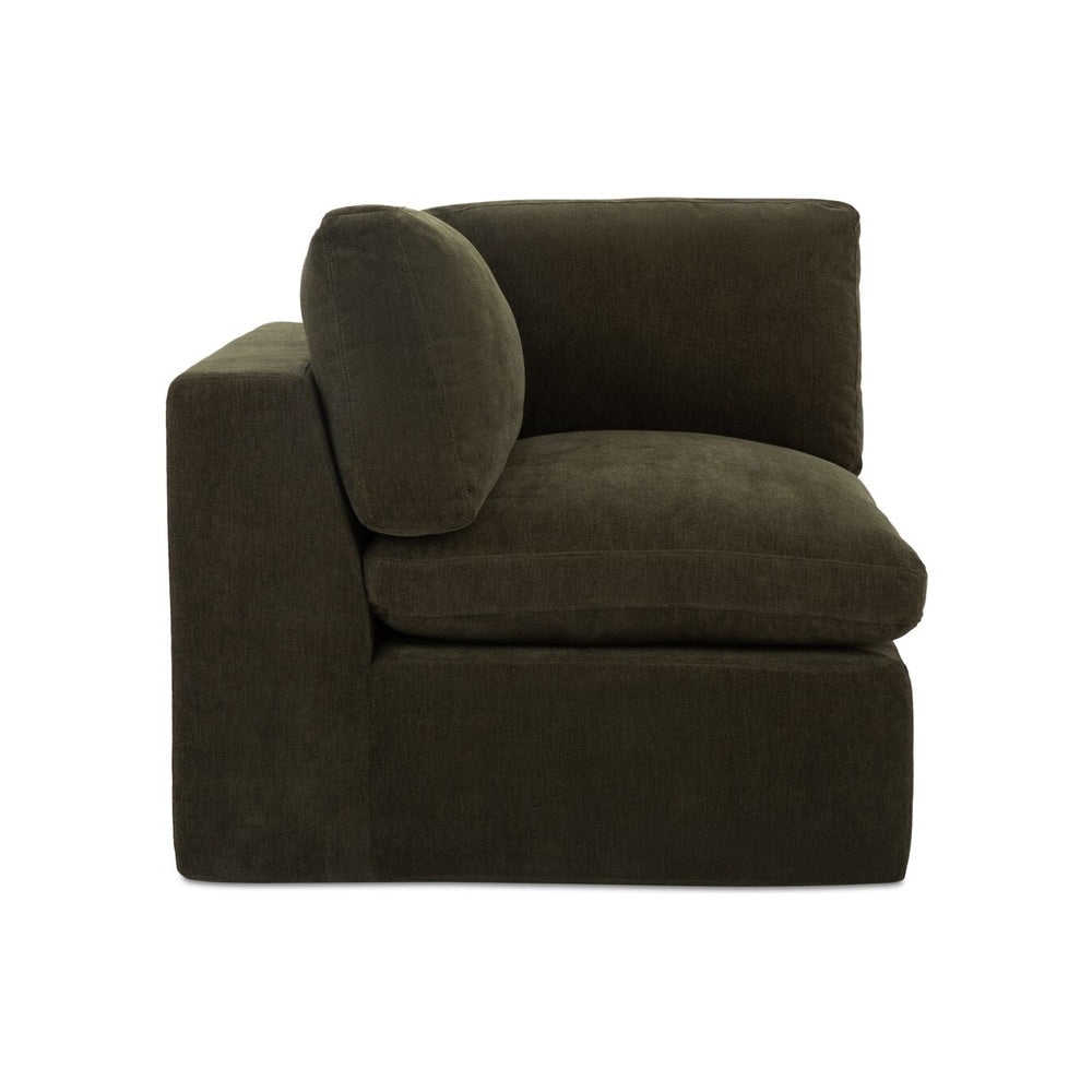 Catis Corner Chair FURNITURE - accent chair Moe's Furniture Dark Green