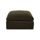 Catis Ottoman FURNITURE - ottomans Moe's Furniture Dark Green