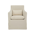 Lydea Outdoor Slipcover Dining Chair FURNITURE - outdoor chairs Moe's Furniture Cream