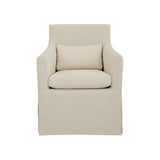 Lydea Outdoor Slipcover Dining Chair FURNITURE - outdoor chairs Moe's Furniture Cream