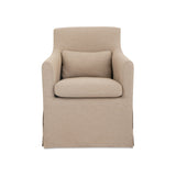 Lydea Outdoor Slipcover Dining Chair FURNITURE - outdoor chairs Moe's Furniture Light Brown