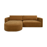 Emmy Sectional FURNITURE - sectional Moe's Furniture Brown Left
