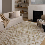 Loloi Wade Beige / Gold Rug RUGS - synthetic Loloi