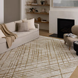 Loloi Wade Beige / Gold Rug RUGS - synthetic Loloi