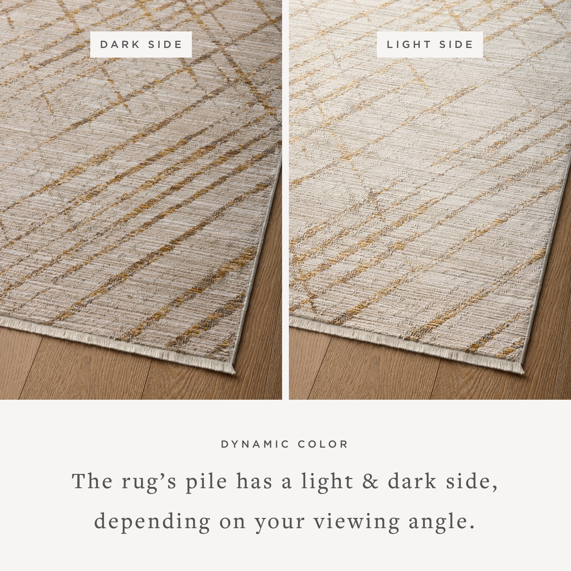 Loloi Wade Beige / Gold Runner Rug RUGS - synthetic Loloi