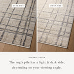 Loloi Wade Beige / Midnight Square Rug RUGS - synthetic Loloi