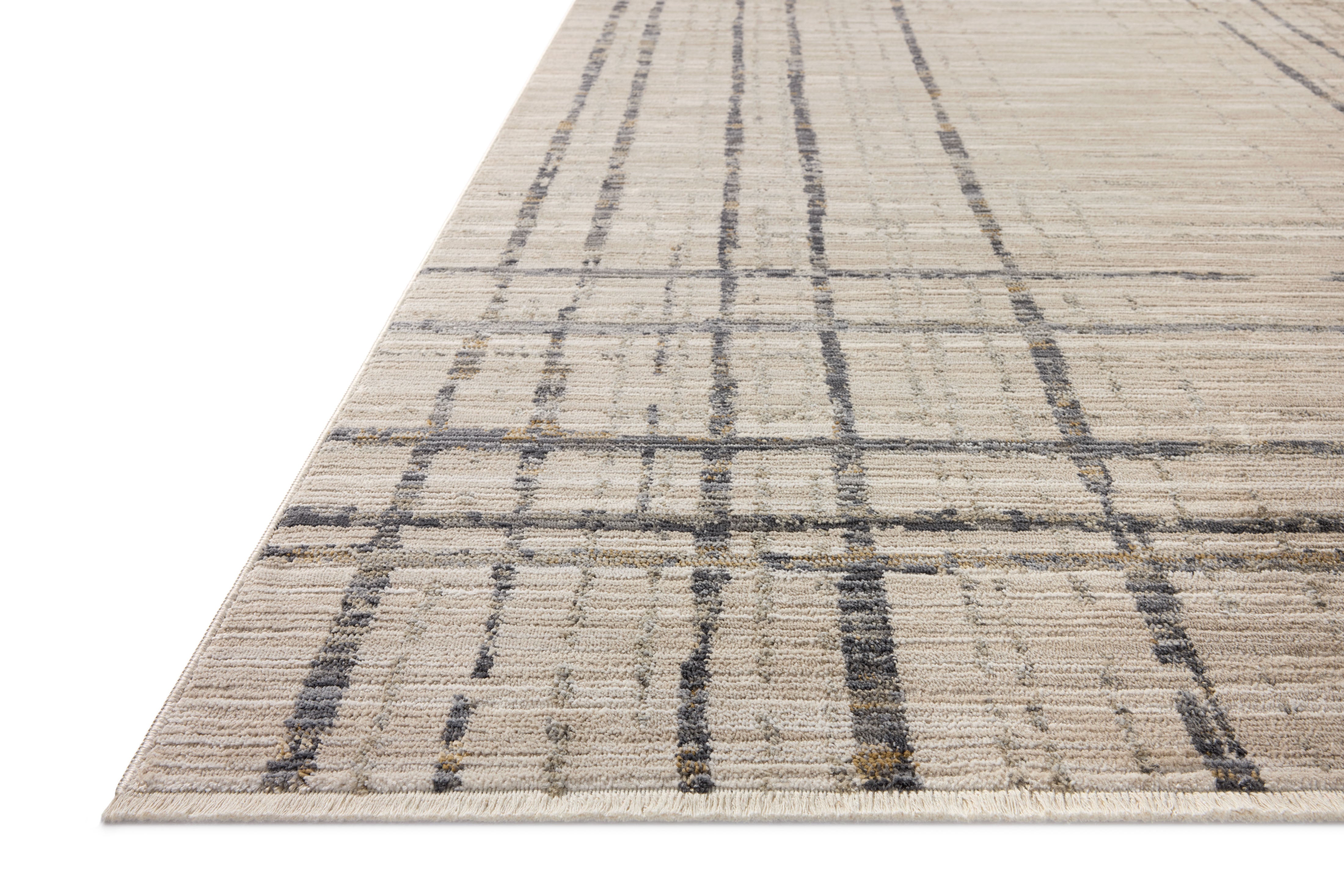 Loloi Wade Beige / Midnight Runner Rug RUGS - synthetic Loloi