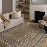 Loloi Wade Brown / Stone Runner Rug RUGS - synthetic Loloi