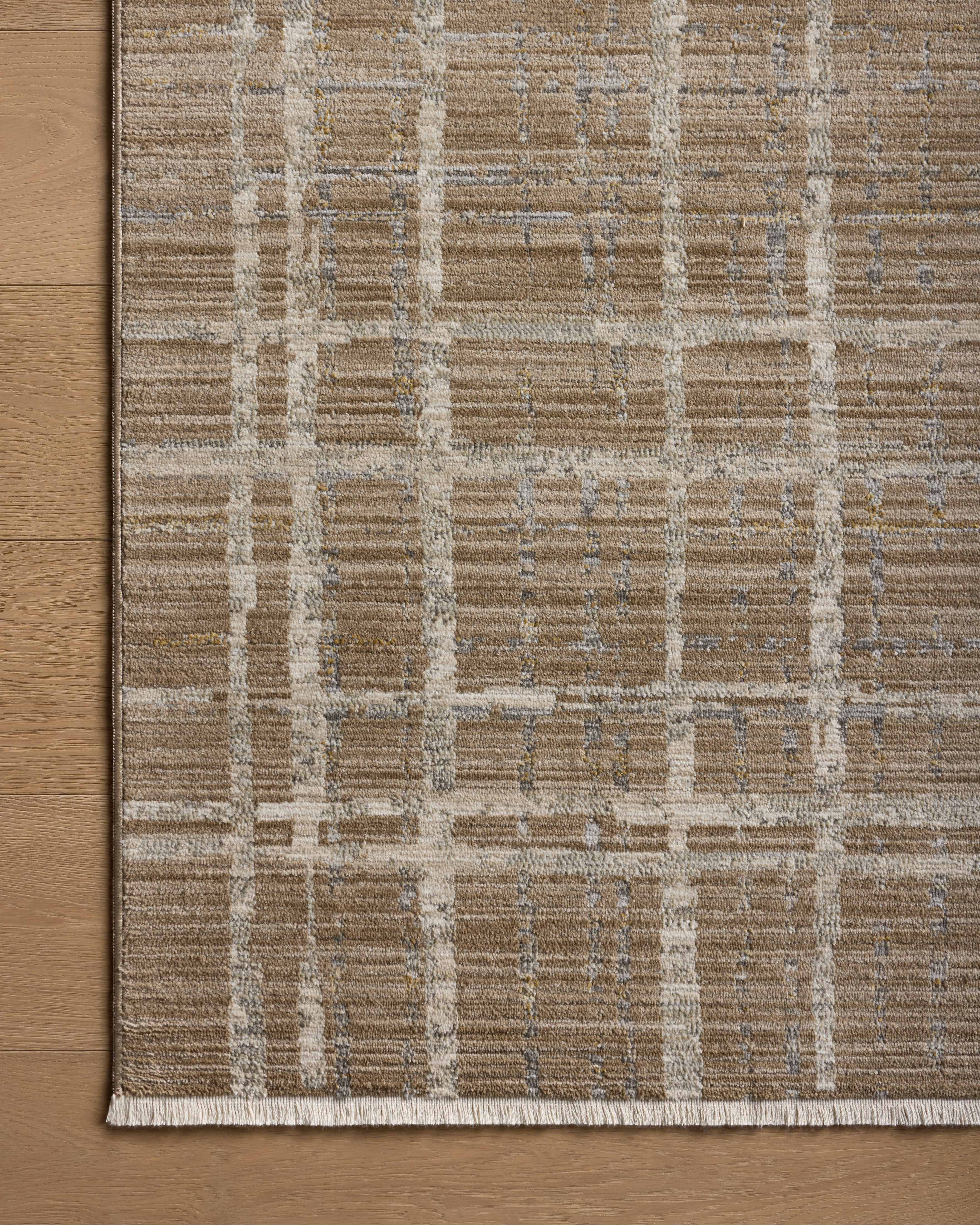 Loloi Wade Brown / Stone Square Rug RUGS - synthetic Loloi