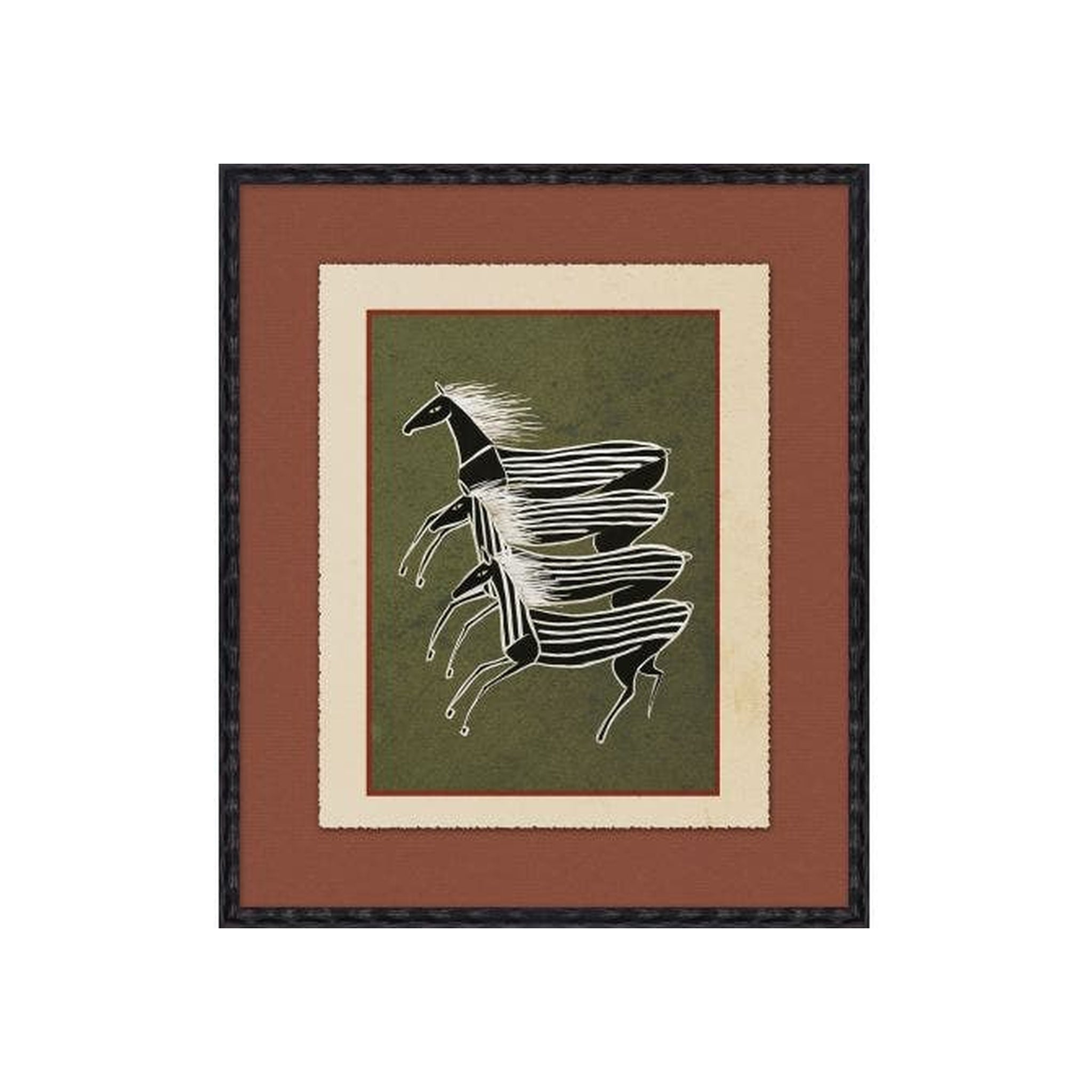 Striped Horses ARTWORK - framed art Wendover Art Group
