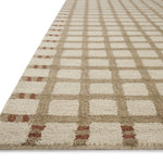 Magnolia Home by Joanna Gaines x Loloi Waylon Natural / Rust Rug RUGS - wool Loloi
