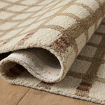 Magnolia Home by Joanna Gaines x Loloi Waylon Natural / Rust Rug RUGS - wool Loloi